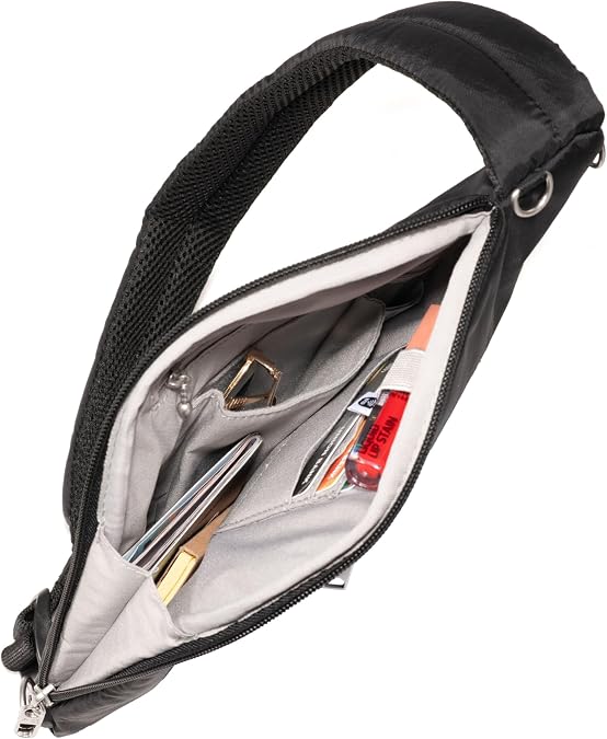 Baggallini Securtex Anti-Theft Half Moon Sling