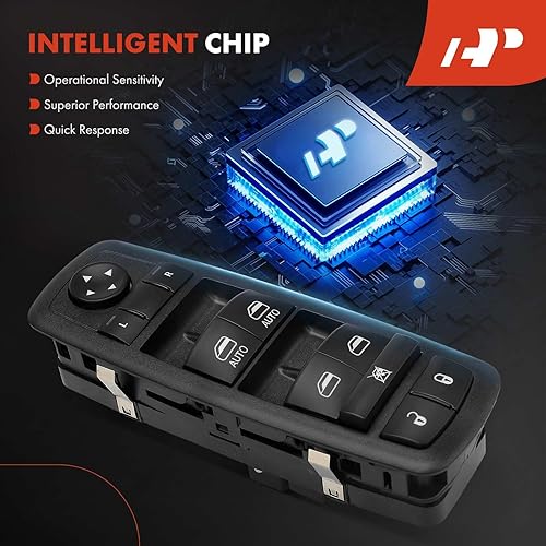 Miniatura 6 de A-Premium Master - Interruptor eléctrico de ventana compatible con Chrysler 300 2015-2022, Pacifica 2017-2022 y Dodge Charger 2015-2021, lado