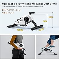 Vista 5 de CYCPLUS DC1 Mini Pedal Exerciser, Self-Powered 160W Brushless Motor, ERG Mode & App Sync, Ultra-Quiet Magnetic Resistance, Compact for Office/Home