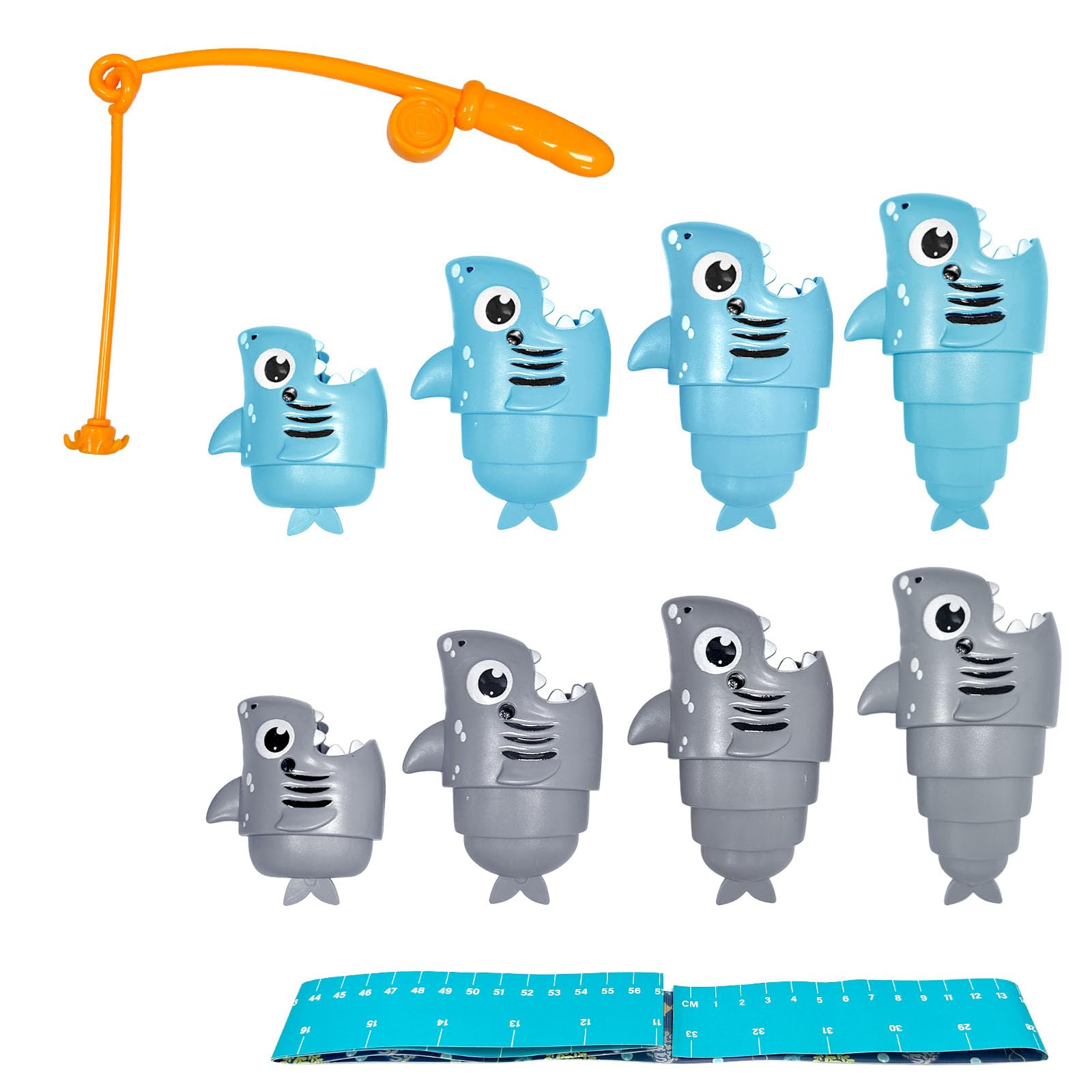 Extendable Fishing Table Games for Adults & Teens, Catch Longest Fish Family Board Game, Family Interaction Activities for Party, Travel