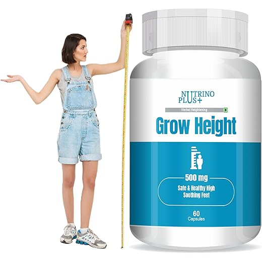 NutrinoPlus Height Grow 500mg Capsules - 60 Veg Caps