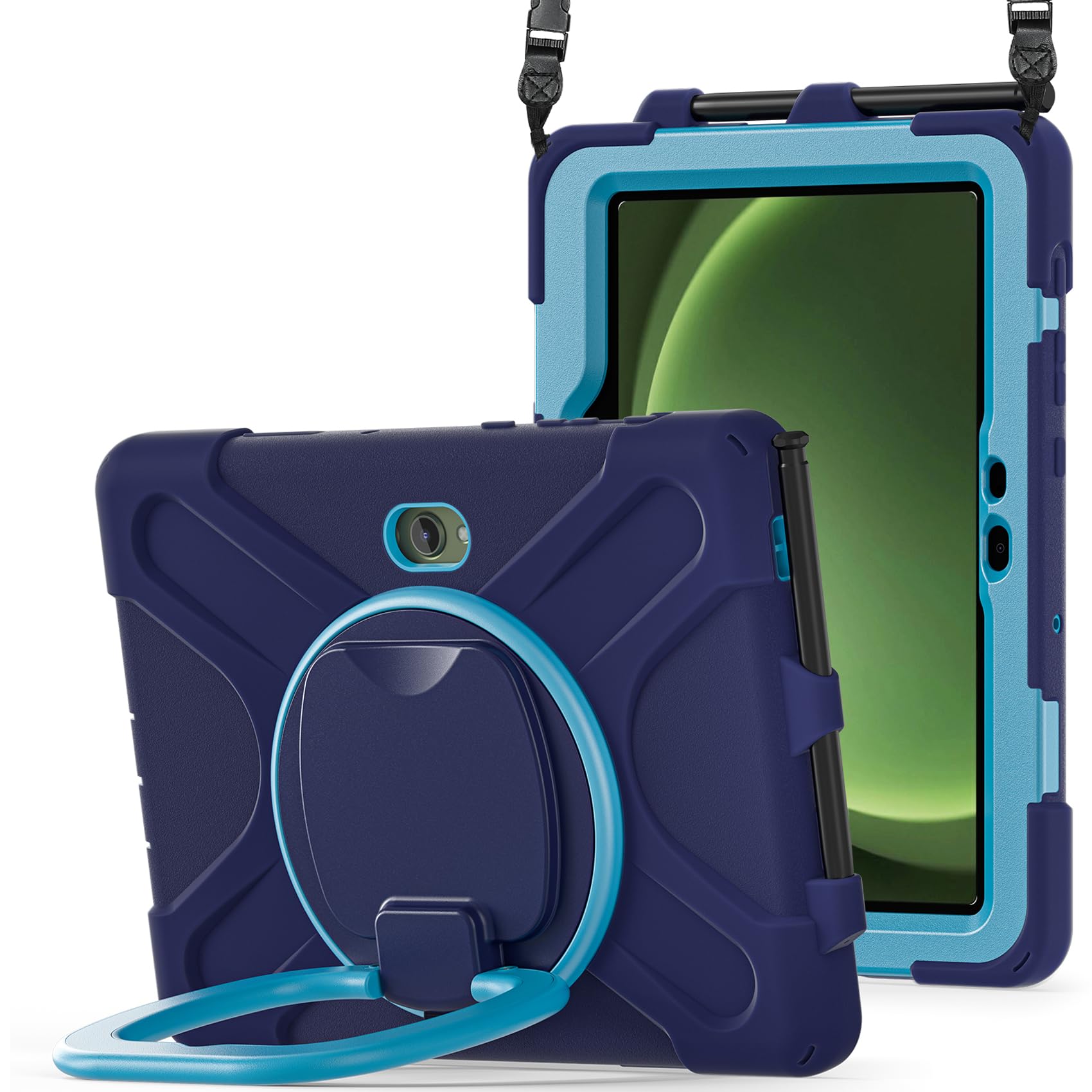 Coque Samsung Tab Active5 Pro 10.1 militaire antichoc bleu marine - 8