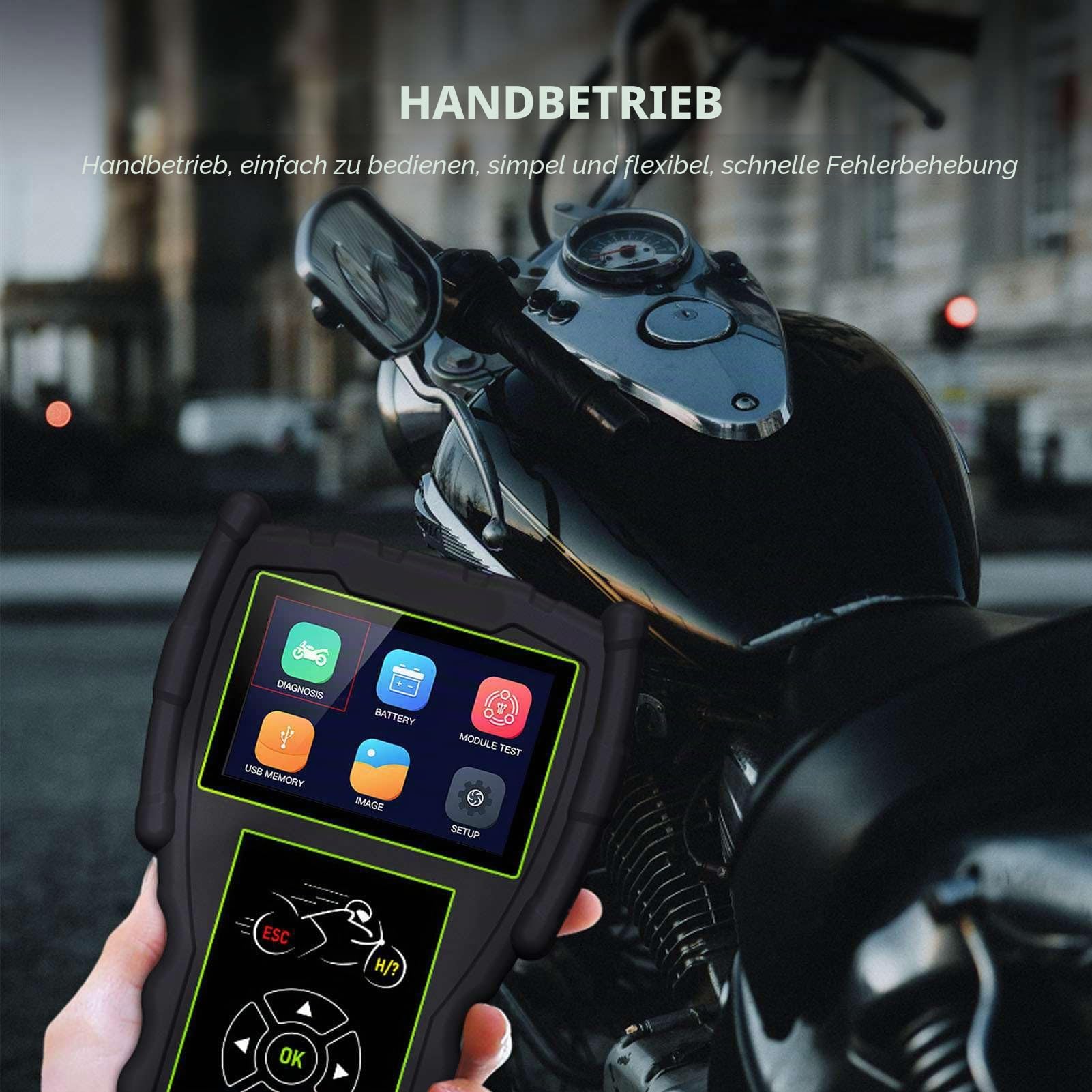 M100 Pro Motorcycle Scanner – Hochleistungs-OBD-Diagnosegerät für Motorräder | Fehlercode-Leser, Multifunktions-Scan-Tool für SYM, & mehr