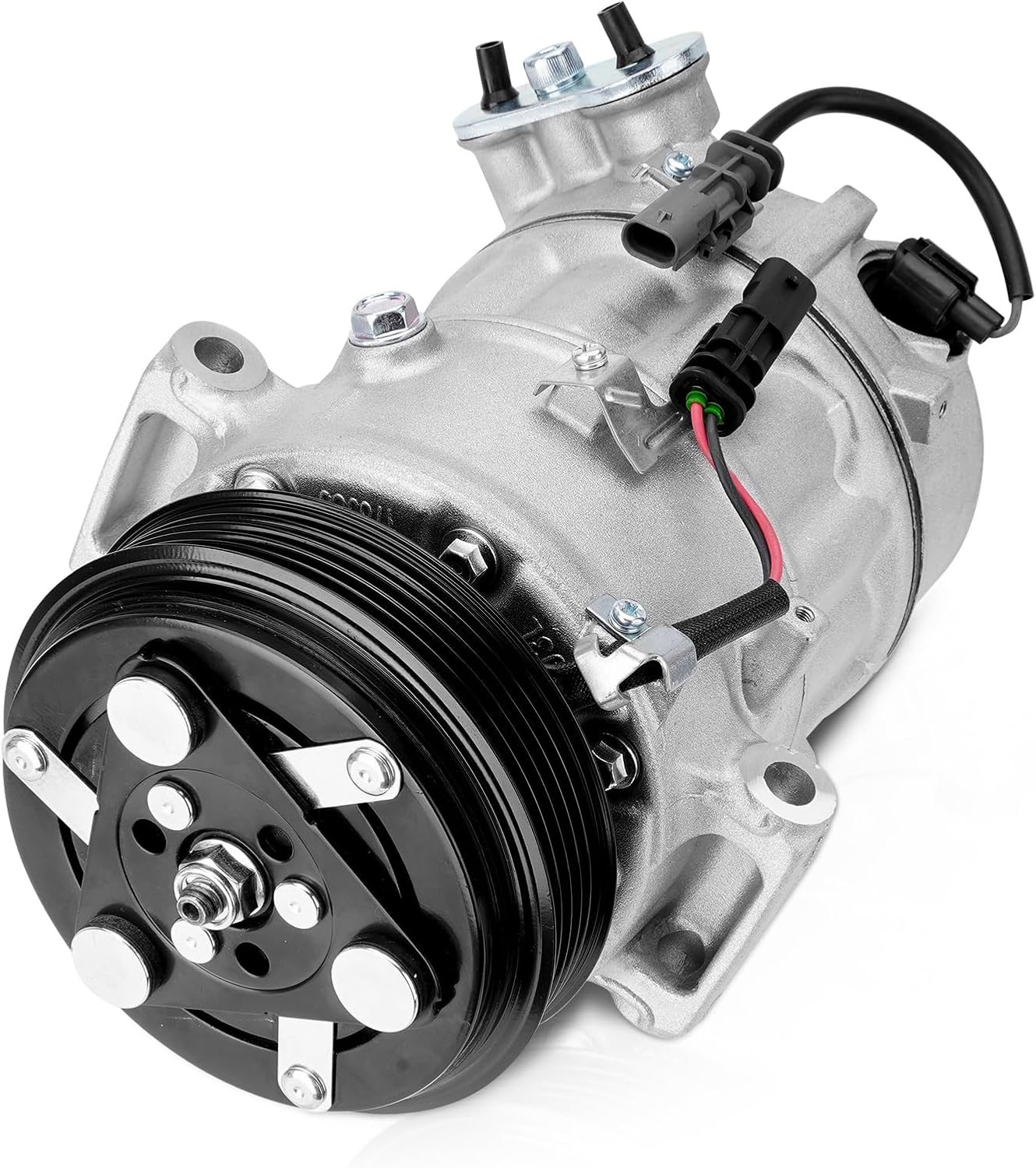 AC Compressor with Clutch with Clutch Compatible with 2012-2015 Chevy Equinox 2.4L, 2012-2015 GMC Terrain 2.4L, Replaces# 22798745