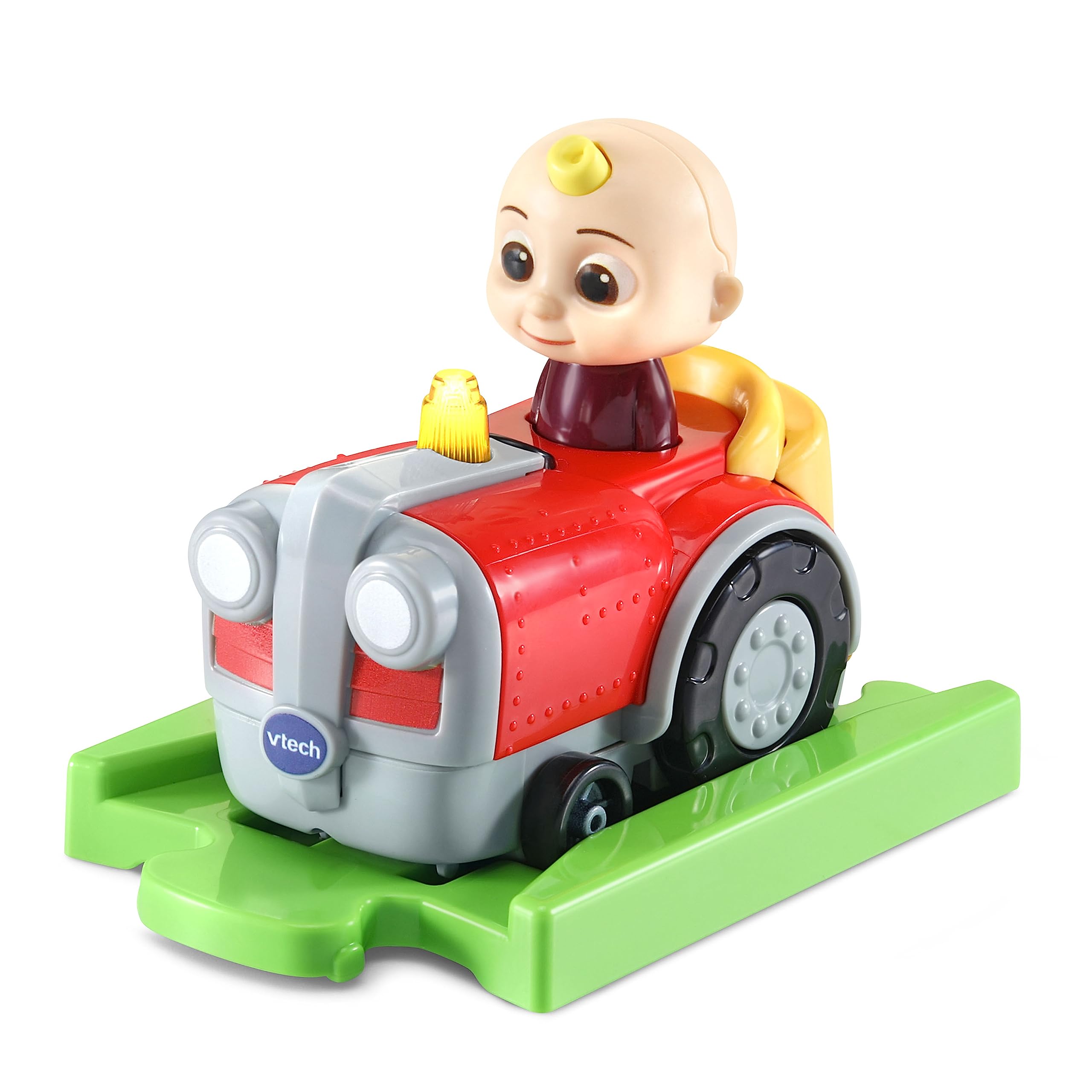 Vtech Tut Tut Baby Speedster - CoComelon JJs Tractor with Rail - Toy Tractor with Magic Sensors, Luminous Effects, Music, Exciting Phrases and Sounds - For Children Aged 1.5-5 Years