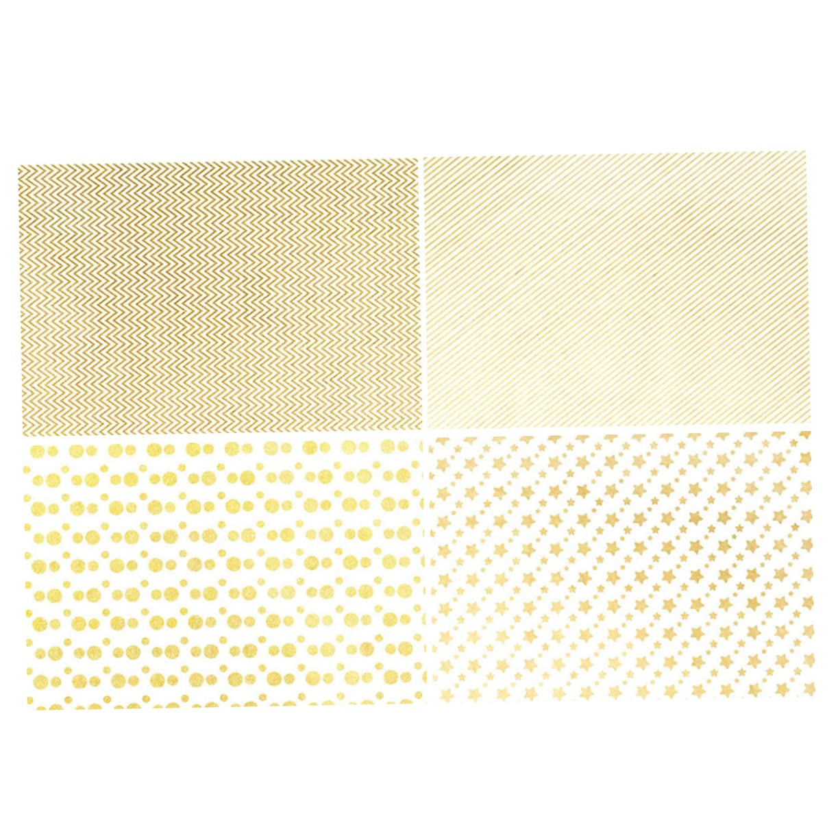 Mobestech 12piezas Papel De Dorado Estrellas y Rayas Para Cumpleaños Bodas y Ocasiones Especiales