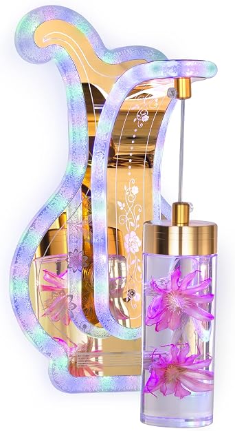 LED Bracket Acrylic Small wall lamp with Dimmable On Off Switch Wall Mounted Lighting Reading Light Fixture for Bedside Bedroom Indoor Doorway Gift for Birthdays Purple