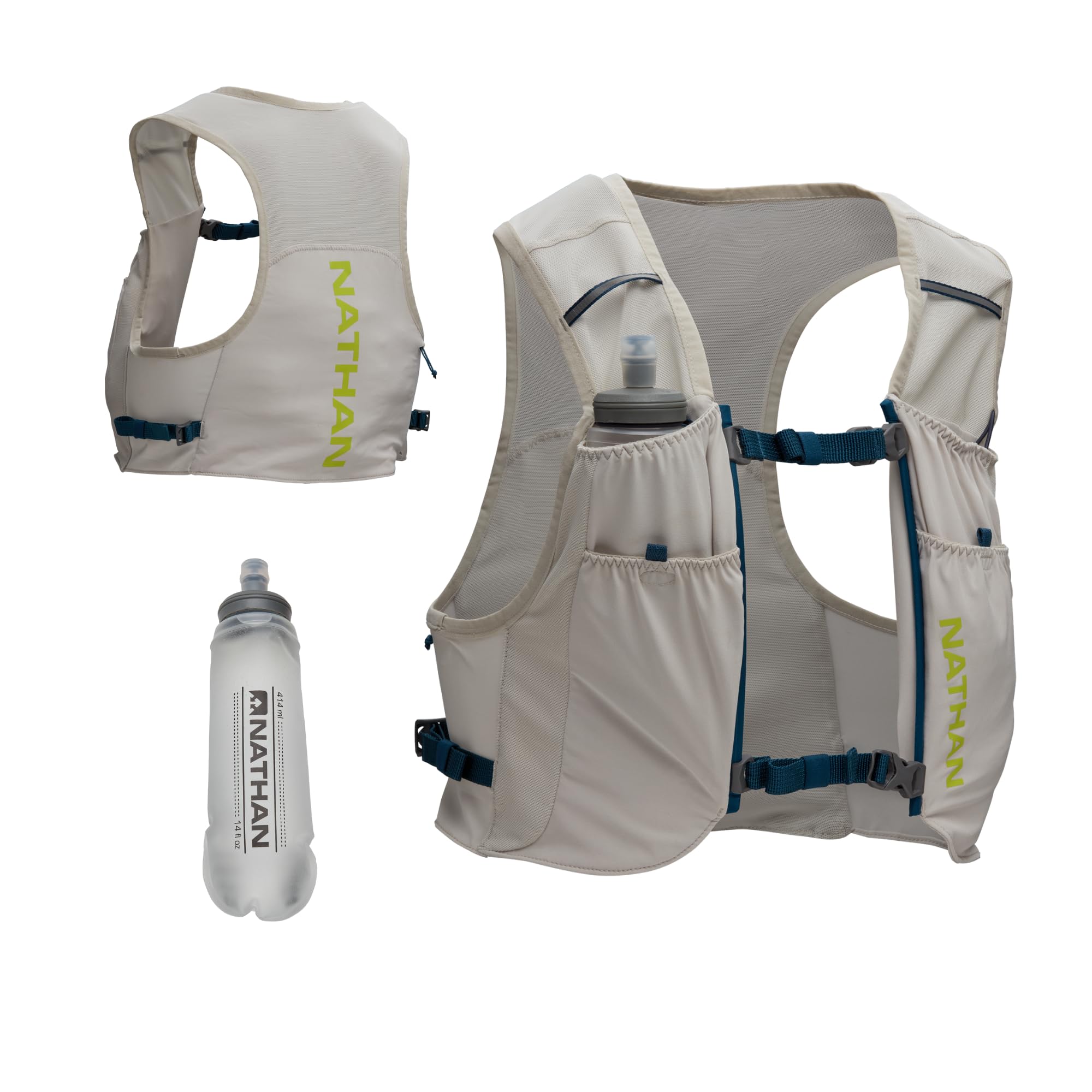 Nathan Pinnacle Featherlite 1.5L Hydration Vest for Running – Ultra-Lightweight, Compression-Fit with Hydrapak Soft Flask