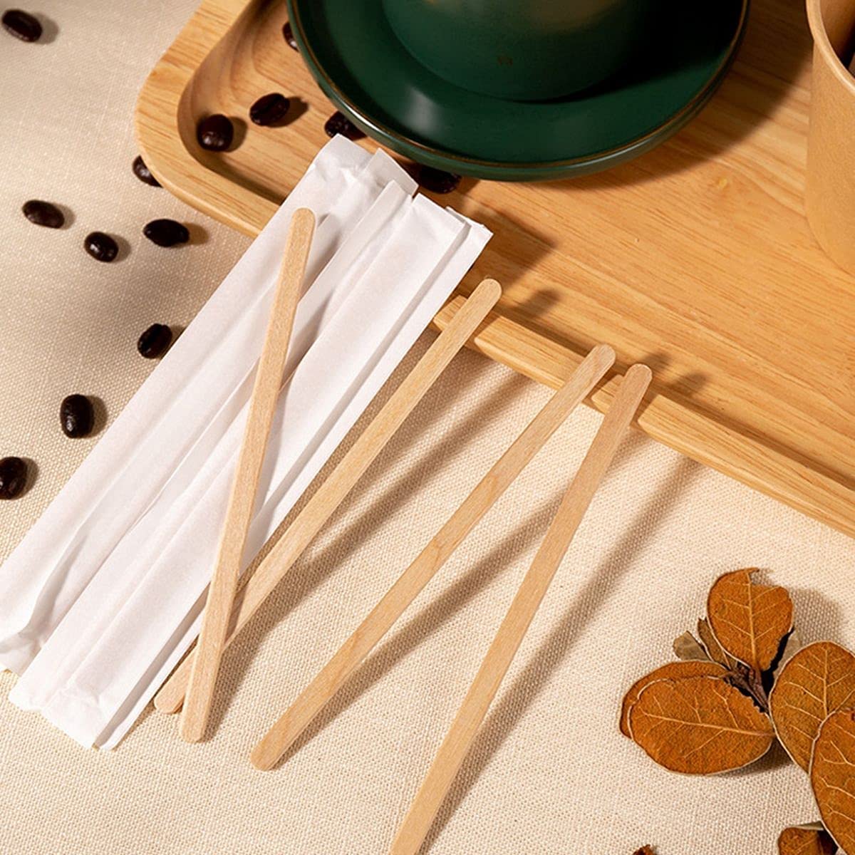 Buy 500Pcs Disposable Wooden Coffee Stirrers, Disposable EcoFriendly
