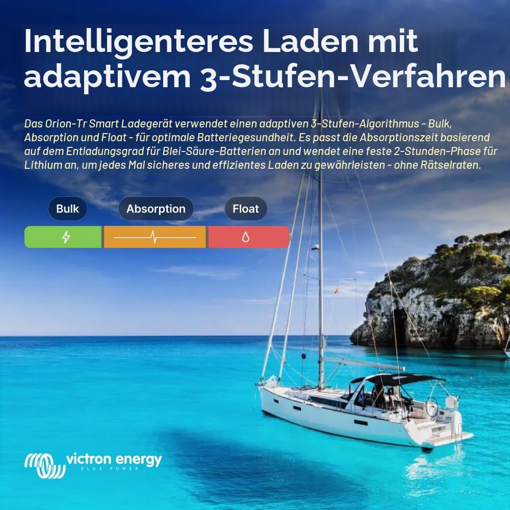 Victron Energy Orion-Tr Smart DC-DC Ladebooster (Bluetooth) - 24/24V, 12 Amp, 280-Watt - Batterie Ladegerät für Doppelbatteriesysteme - Isoliert | Batterieladegerät für Dual-Batteriesysteme - isoliert
