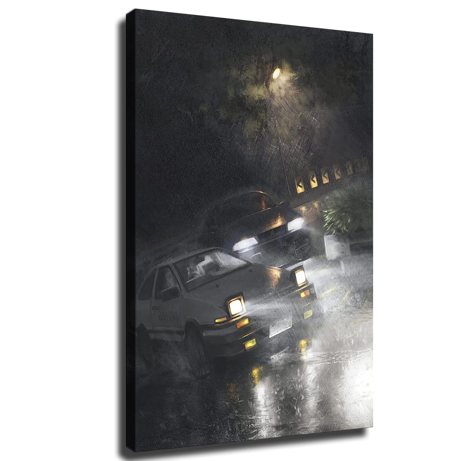 Initial D JDM AE86 Drift Canvas Car Poster Modern Art Print for Office Family Bedroom Decorative Pos