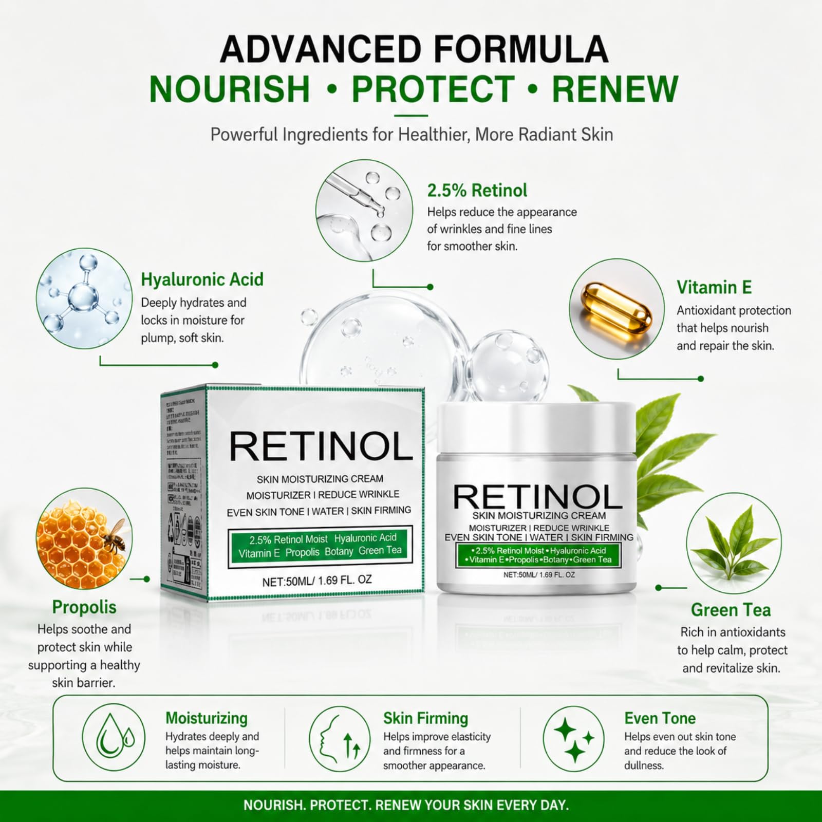 Brightening Retinol Cream Nourishes, Fades Dark Spots for Body Joints | Retinol Multi-Purpose Moisturizer for Body Dark Spots, Nourishes Repairs & Brightens Knees, Armpits and Intimate Areas