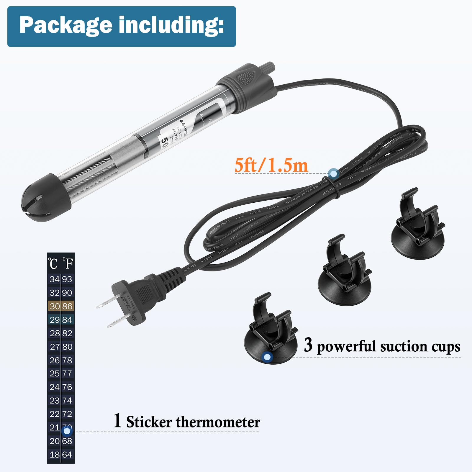HITOP Aquarium Heater - Adjustable Temperature Control -6 HITOP Aquarium Heater - Adjustable Temperature Control -6