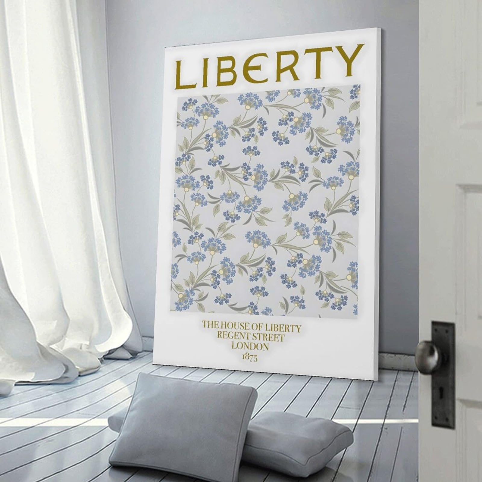 Junmoney LIBERTY House Of Liberty Canvas Wall Decor 20x30inch(50x75cm), for Lounge, Study, Hallway Or Flat Walls, Canvas Wall Art That Fits Changing Layouts