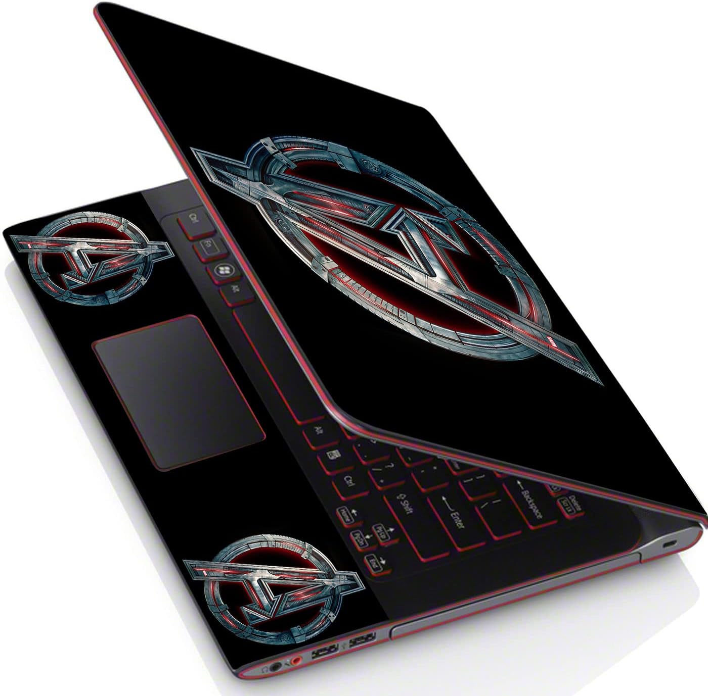 Colour world Premium HQ Laptop Cover Decal Sticker Vinyl - Avengers Logo New Art 09