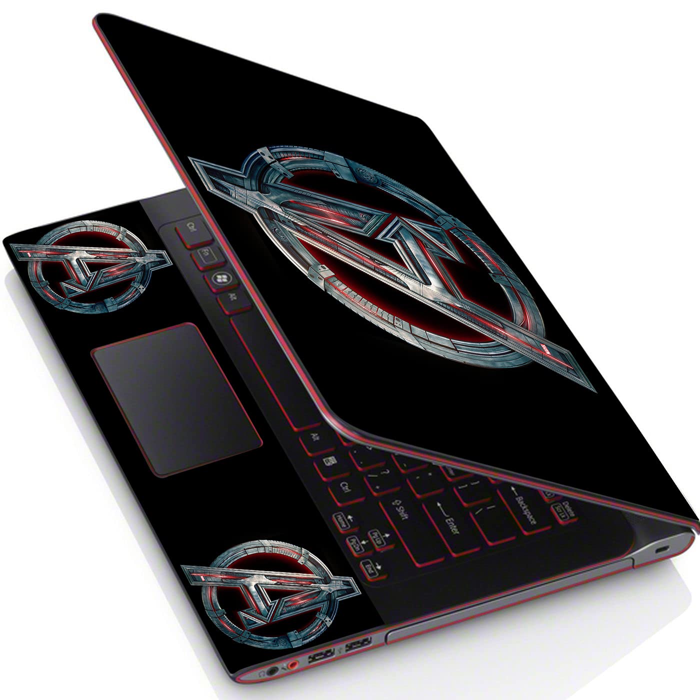 Colour world Premium HQ Laptop Cover Decal Sticker Vinyl - Avengers Logo New Art 09