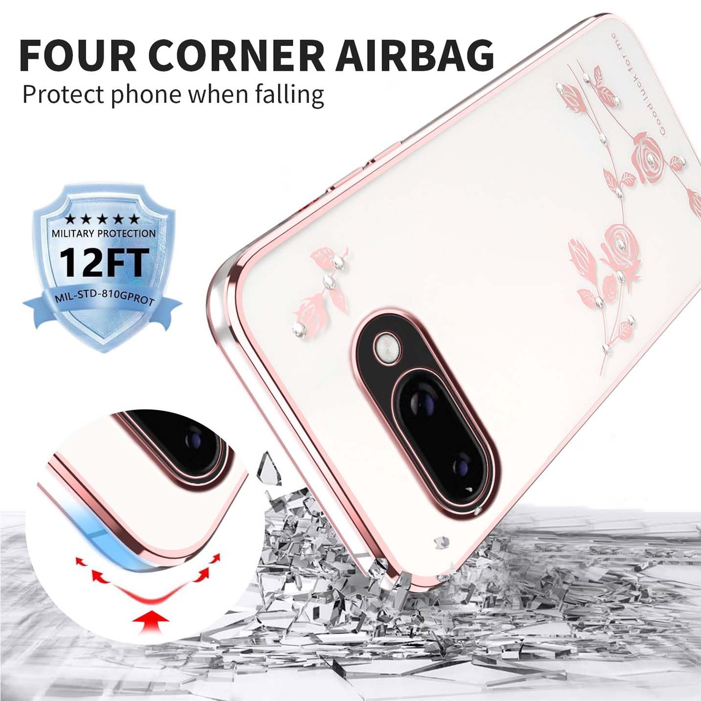 SEAHAI Handyhülle Für Google Pixel 9 Pro XL – Buntes Blumenmuster, Transparent, Stoßfest, Aus Weichem TPU