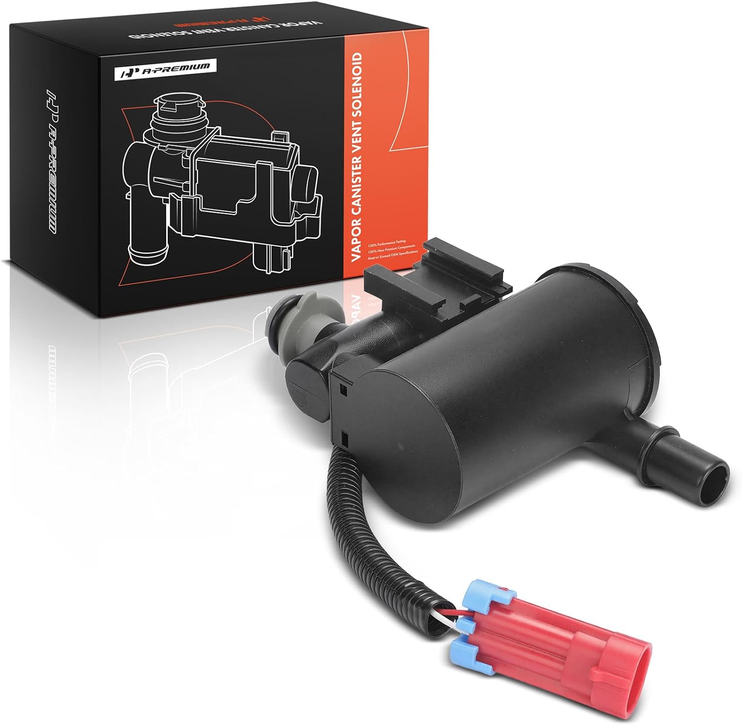 A-Premium Vapor Canister Vent Solenoid Valve Compatible with Hyundai Elantra 2011-2015, Sonata 2011-2014, Santa Fe 2007-2018, Elantra Coupe/GT 2013-2013, Santa Fe Sport/XL & Kia Optima, Sorento