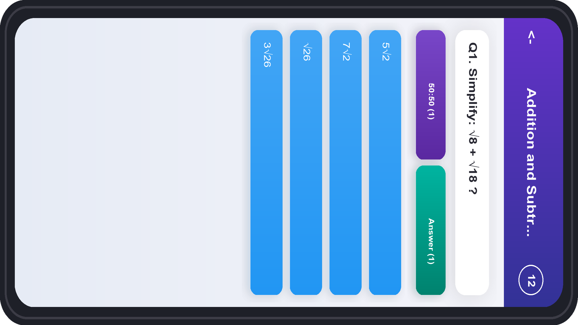 Square Root Cube Root Surds Trivia Quiz - Aplicativo na Amazon Appstore