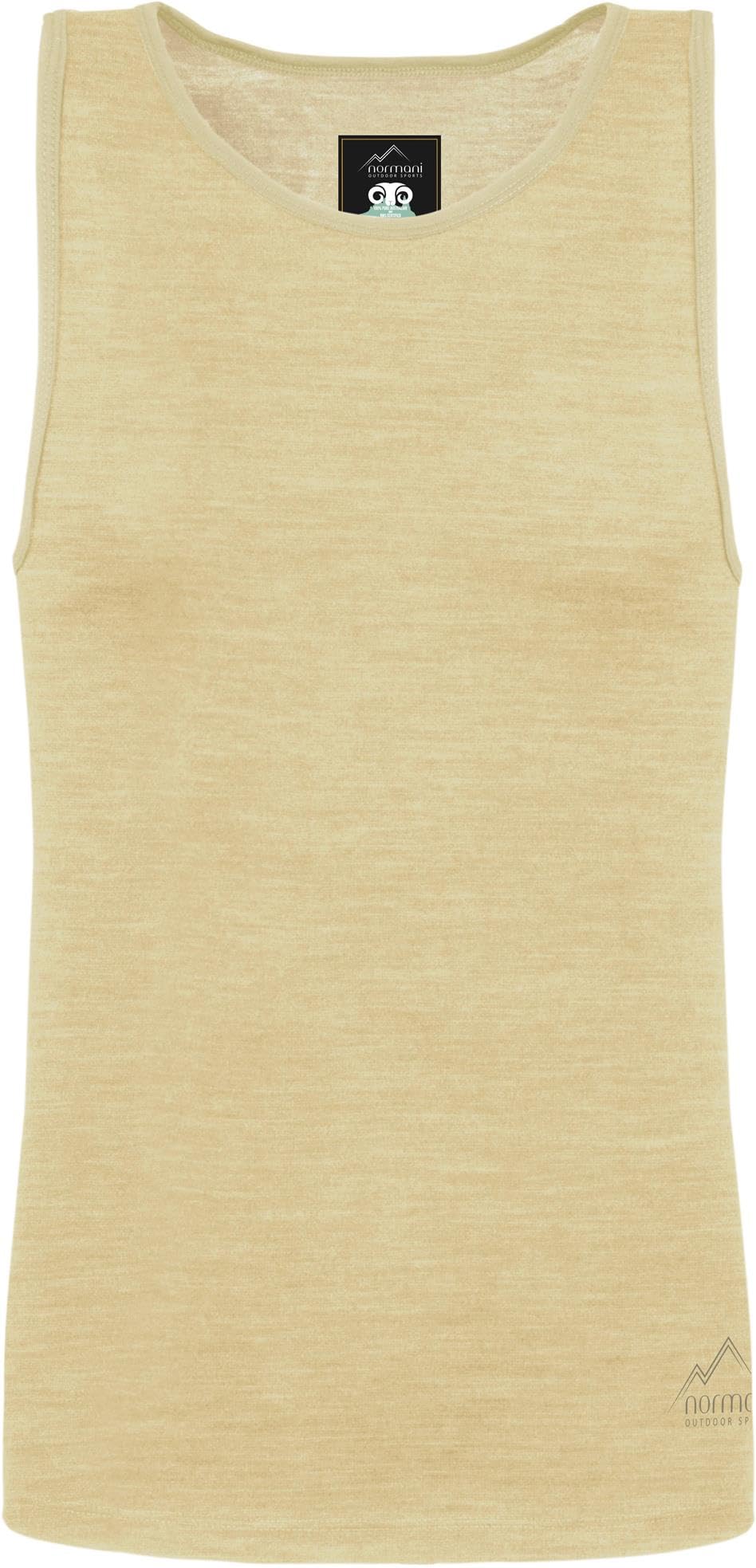 Herren Merino Unterhemd Trägerhemd 100% Merinowolle Tanktop 200 g/m²