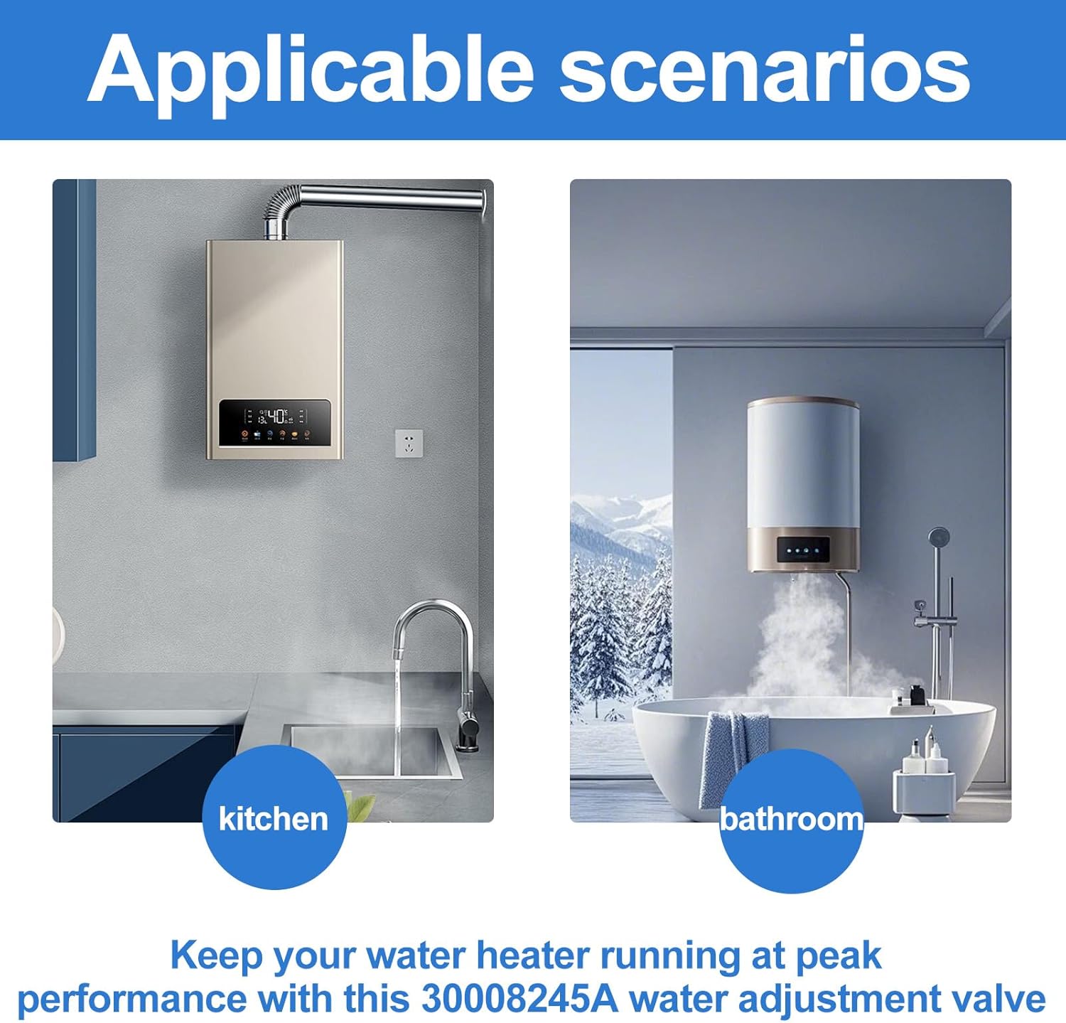 For Navien Water Adjustment Valve Part 30008245A, Fits For Navien Tankless Water Heater NPE-A Series