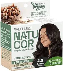 natucor Tinta De Cabelo Natucor Individual Avelã Castanho Médio 4.0 Naturalmente Delicada