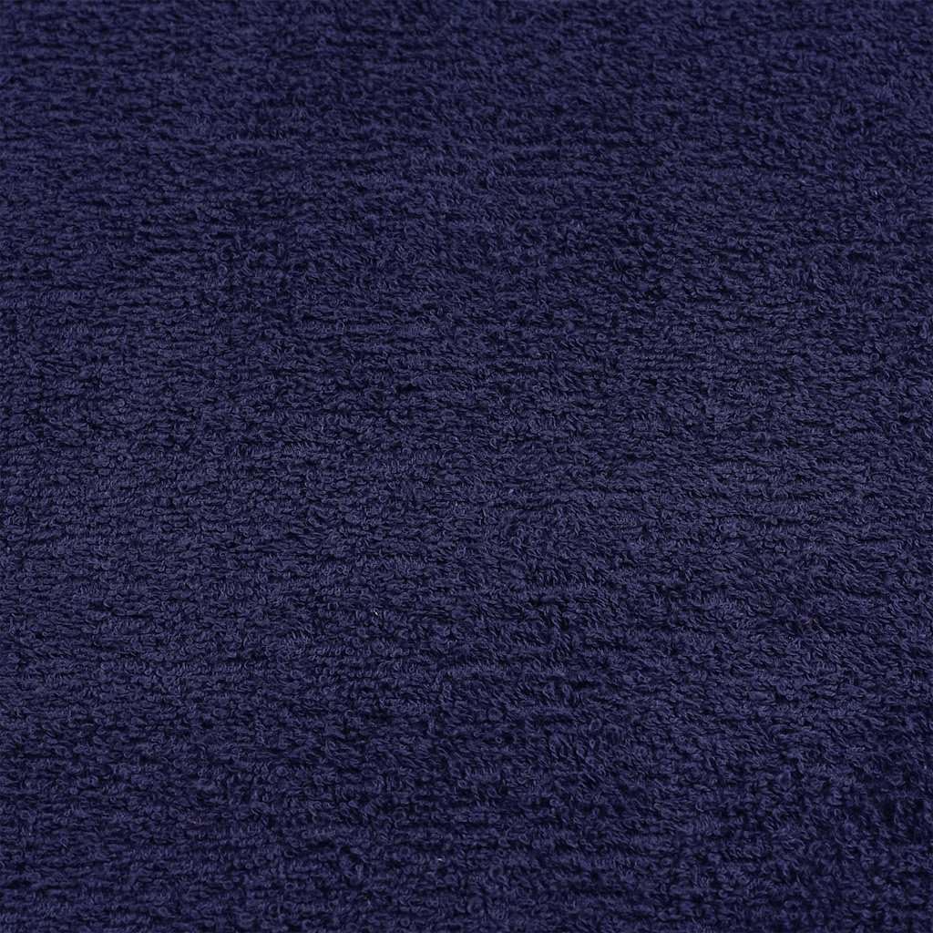 6-TLG. Handtuch-Set FROGN Marineblau aus 100% Baumwolle 360 g/m² mit 4 Handtüchern 2 Duschtüchern, saugstark, weich, schnelltrocknend für Badezimmer, Spa, Sport und Wellness