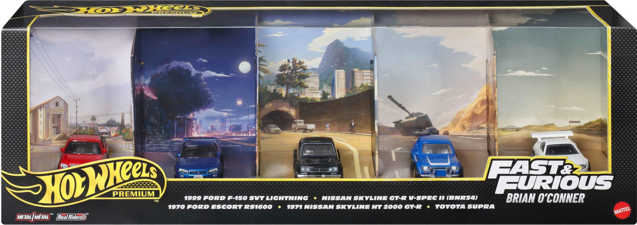 Amazon.com: Hot Wheels Premium Fast & Furious Bundle of 5 Die-Cast