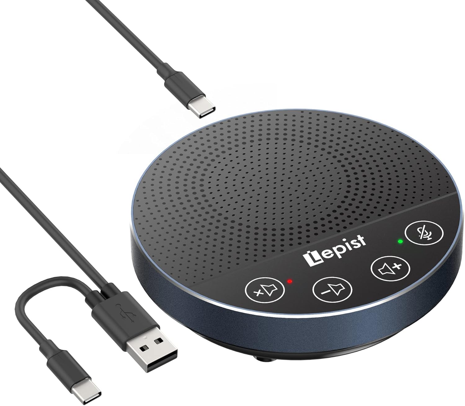 USB Speakerphone - Lepist LE2103N Computer Speakers with Microphone, Conference Call Speaker with Microphone for Zoom, Skype, 360° Voice Pickup, Plug and Play : Office Products