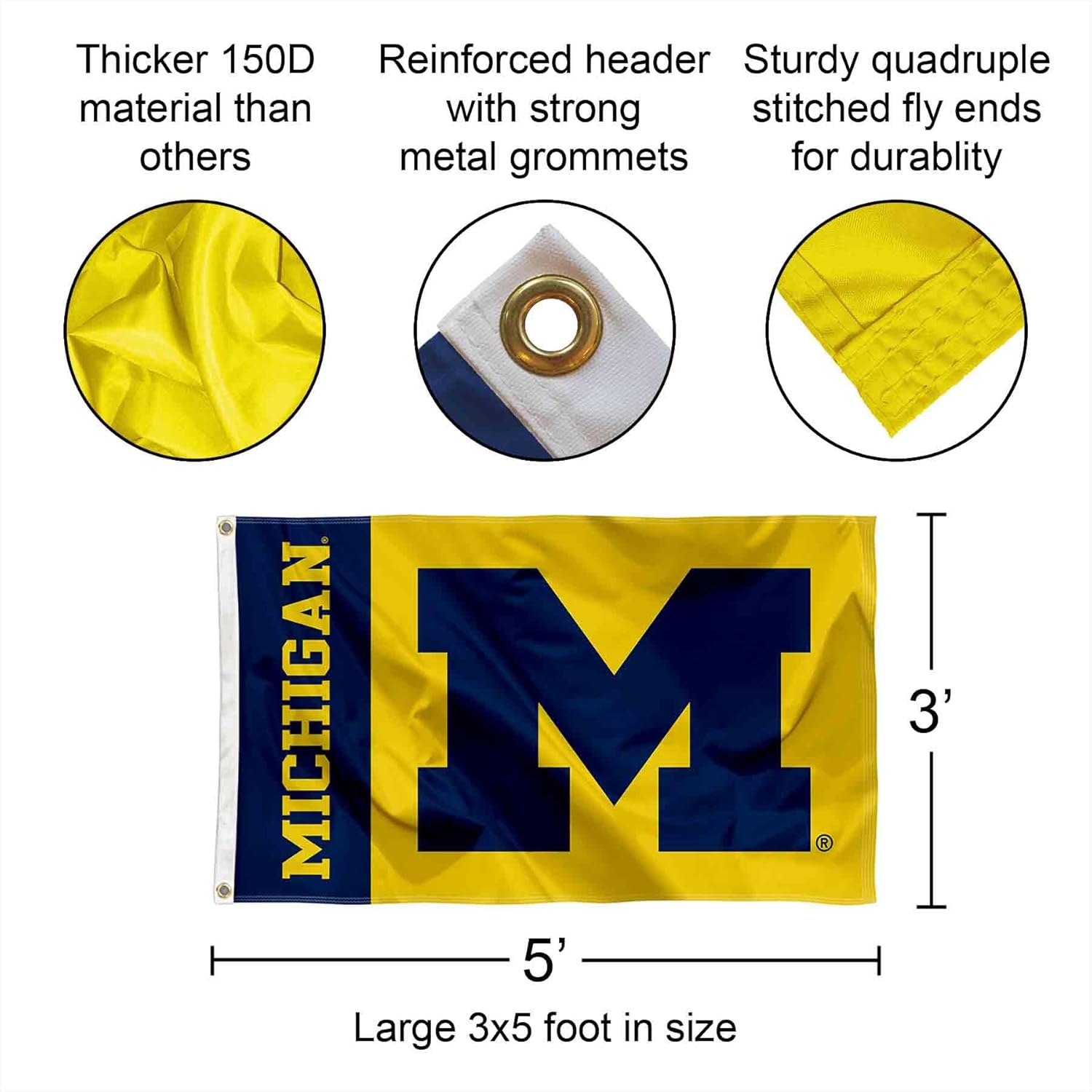 Michigan Maize College Flag