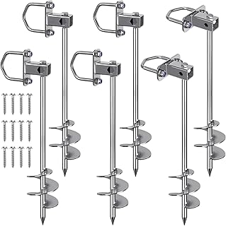 Multi-Purpose Ground Anchors Screw in, Fully Welded Trampoline Anchors, Mobile Home Anchors, Earth Anchors