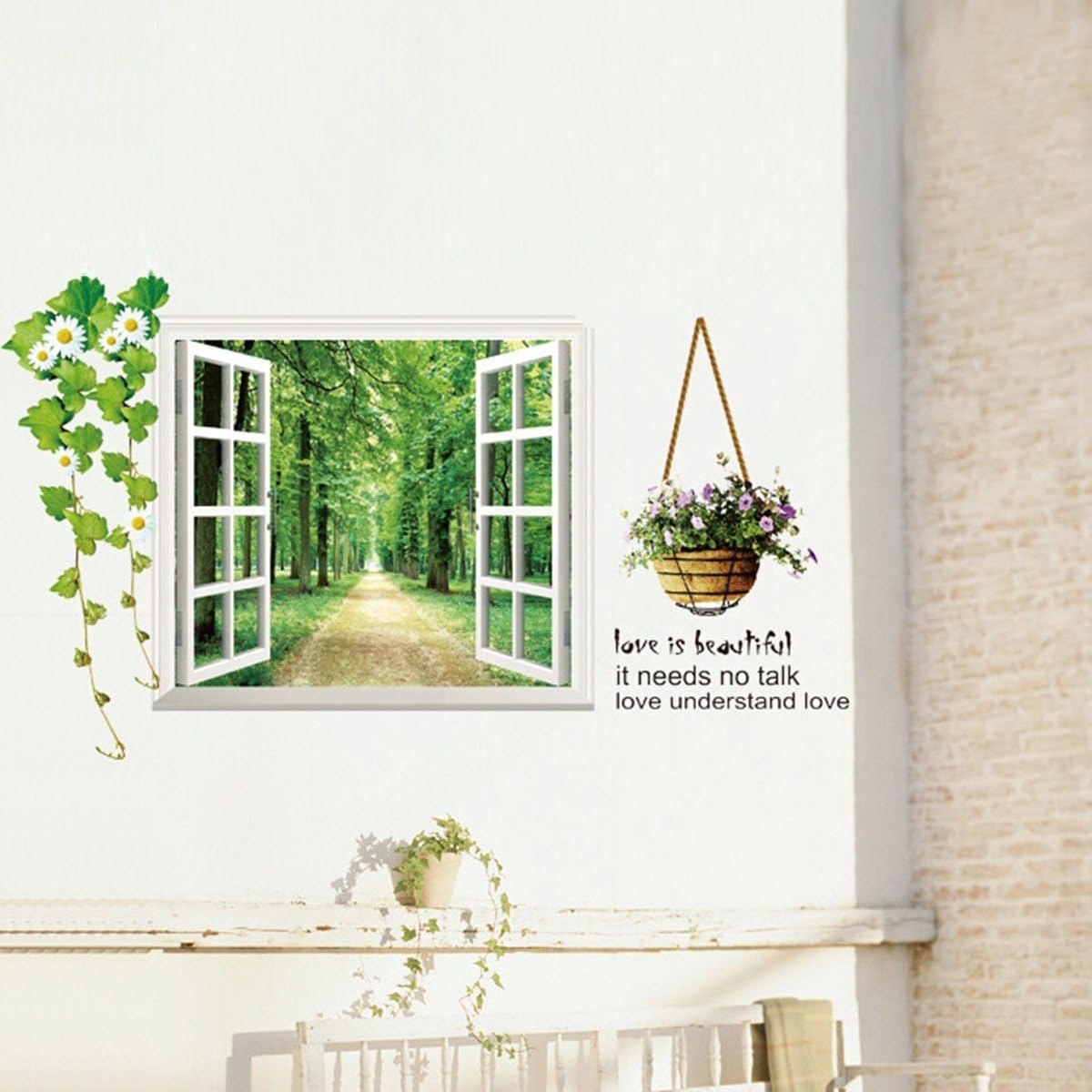 Amazon 窓 森の道 花 ウォールステッカー 木 Wall Sticker ウォールペーパー 壁紙 ウォールシール 60 90cm ウォールステッカー オンライン通販 Amazon 窓 森の道 花 ウォールステッカー 木 Wall Sticker ウォールペーパー 壁紙 ウォールシール 60 90cm ウォールステッカー オンライン通販