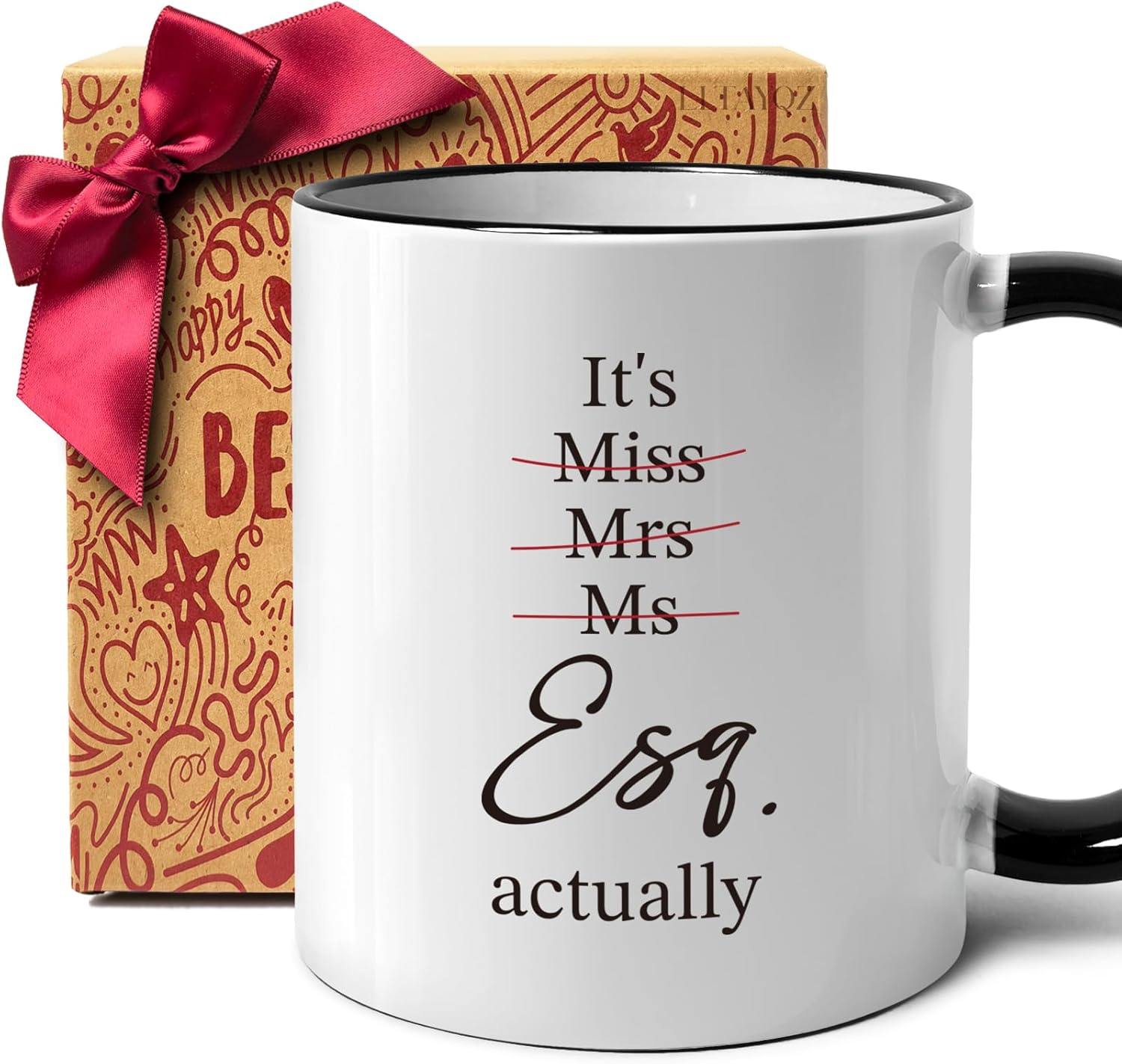Lawyer Mug Gifts for lawyer women, Miss Mrs Ms Its Esq Actually mug, Female Law Student Attorney Advocate Lawyers Graduation School Mugs Gift Ideas, Pass the Bar Exam mugs gifts for female lawyers-59