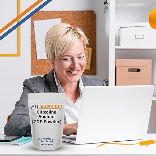 Miniatura 3 de Citicolina en polvo, CDP colina en polvo 0.88 oz 100% puro con cuchara, suplemento cognitivo para la memoria y el aprendizaje (0.88 onzas)
