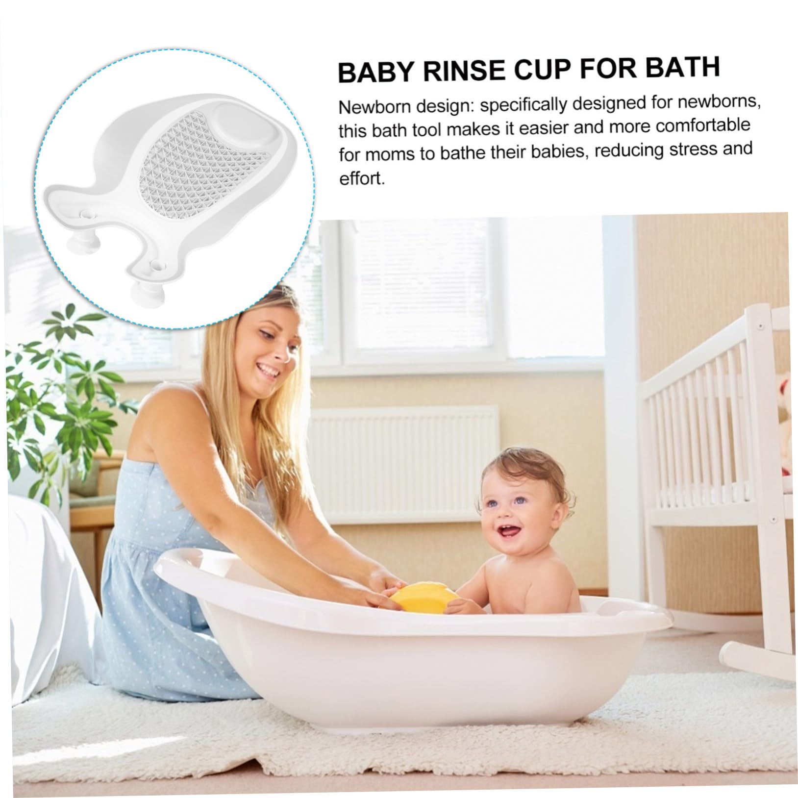 BESPORTBLE Siège de Bain Portable pour Garçon Fille Dossier Inclinable Vidange Rapide Usage Quotidien et Voyages