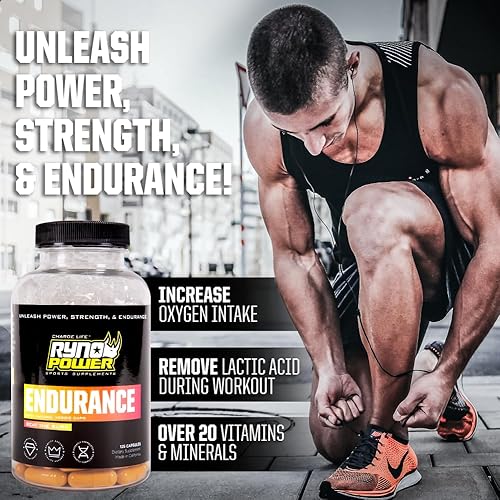 Miniatura 8 de Ryno Power Cápsulas de suplemento energético sin estimulantes de resistencia (25 porciones)