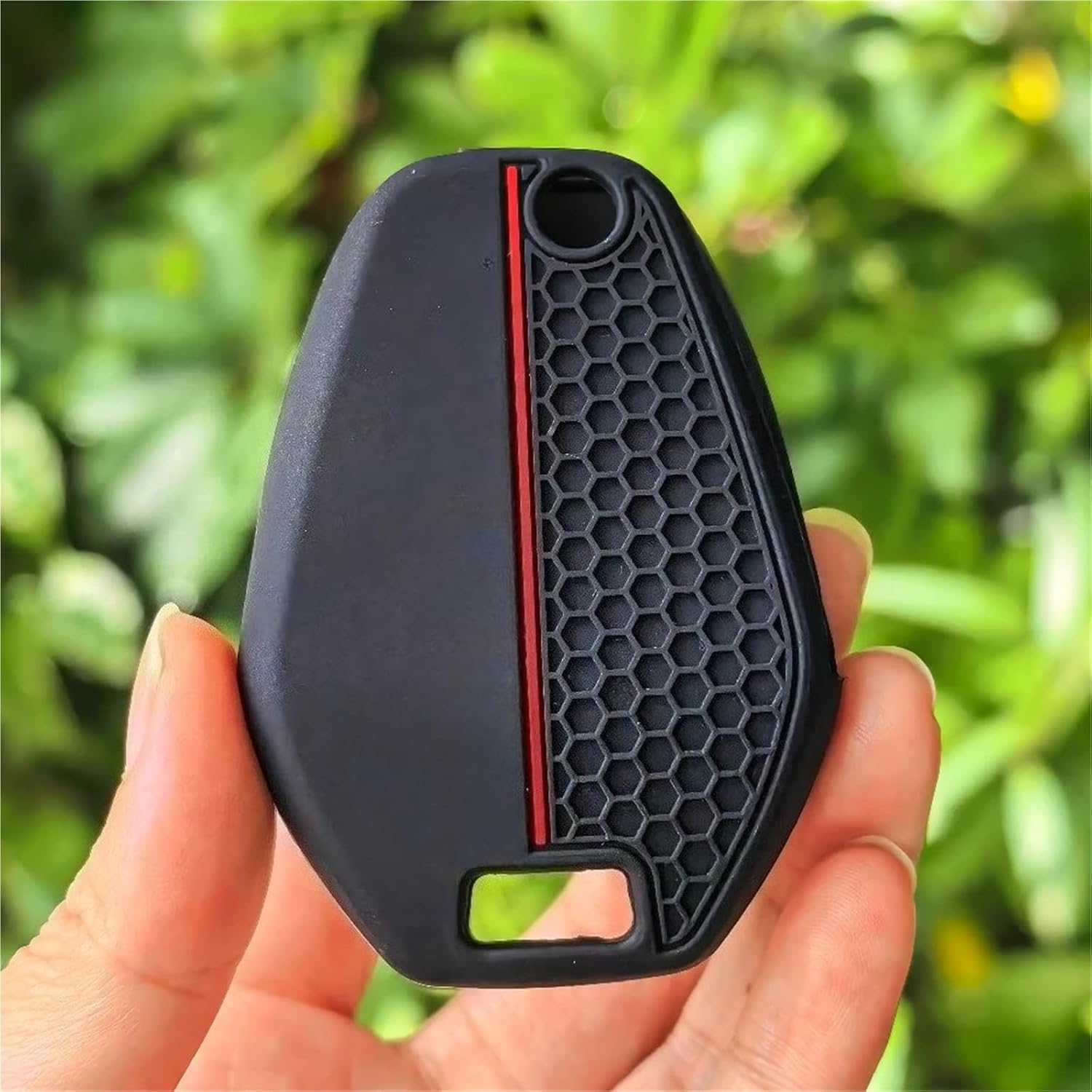 Motorcycle Key Case Compatible for BMW R1300GS R1300 R 1300 Big GS 1300GS 2025 R1250GS R1250 ADV Adventure Bike Accessories Cover Shell Fob(Blue with Red Line)