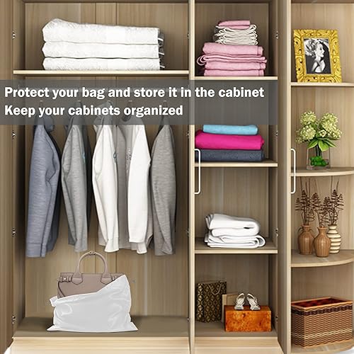 Miniatura 2 de Paquete de 6 bolsas para el polvo para bolsos, bolsas de seda para bolsos, zapatos, botas, bolsa de seda a prueba de polvo con cordón, bolsa de