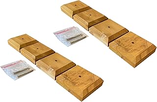 Wooden Garden Fence Post Square Finial Caps (Pack of 8)