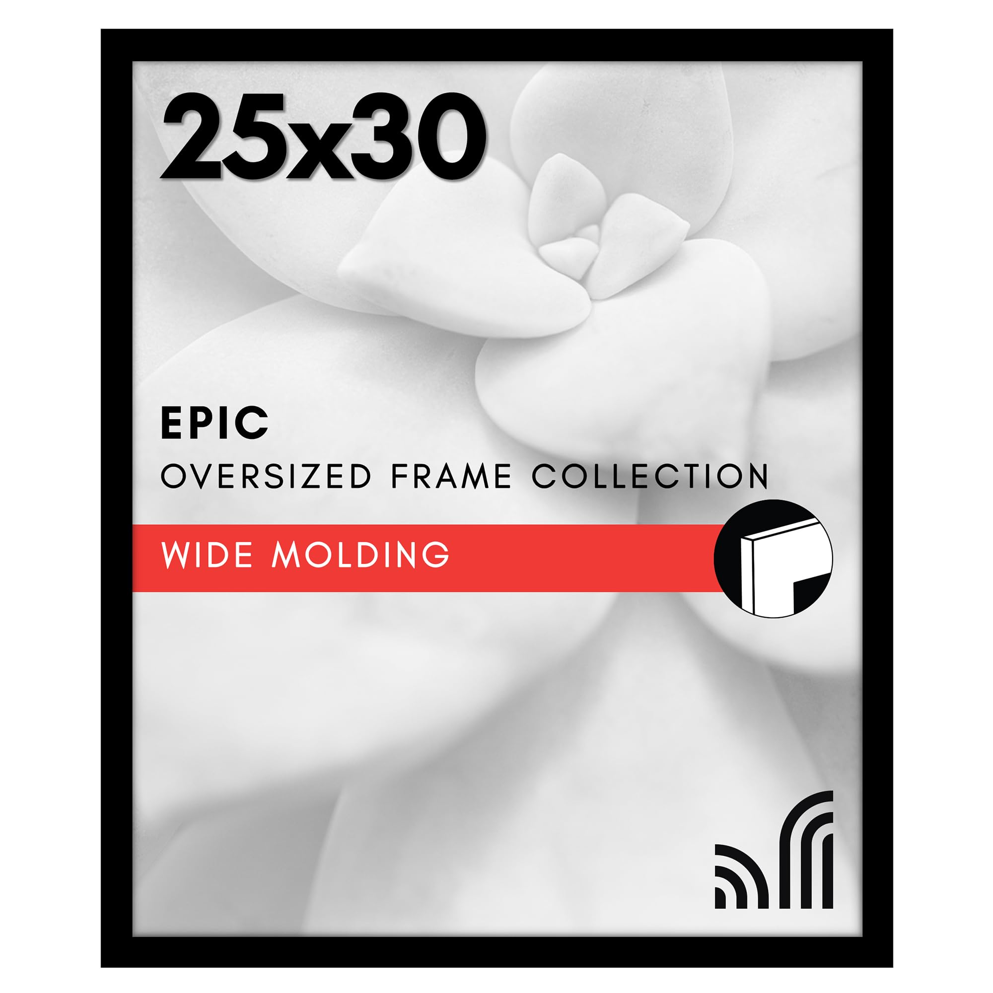 Americanflat 25x30 Poster Frame - Engineered Wood - Black