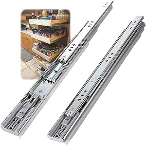 Heavy Duty Soft Close Drawer Runners - 1 Pair Full Extension Ball ...