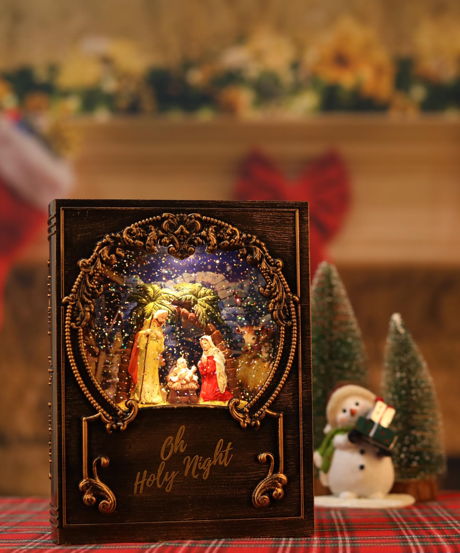 Amazon.co.jp: キリスト降誕シーン付きクリスマススノードーム