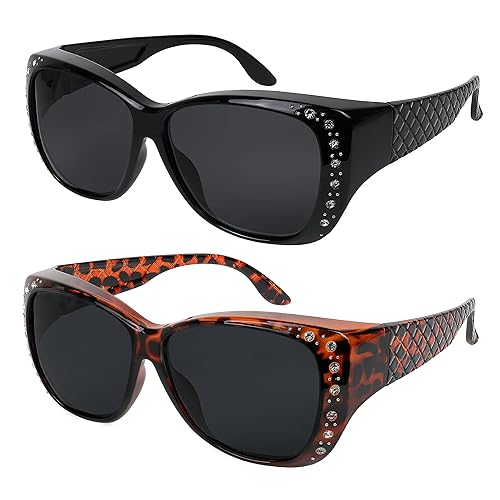 Sunglasses that Fit Over Glasses for Women UV Protection Polarized