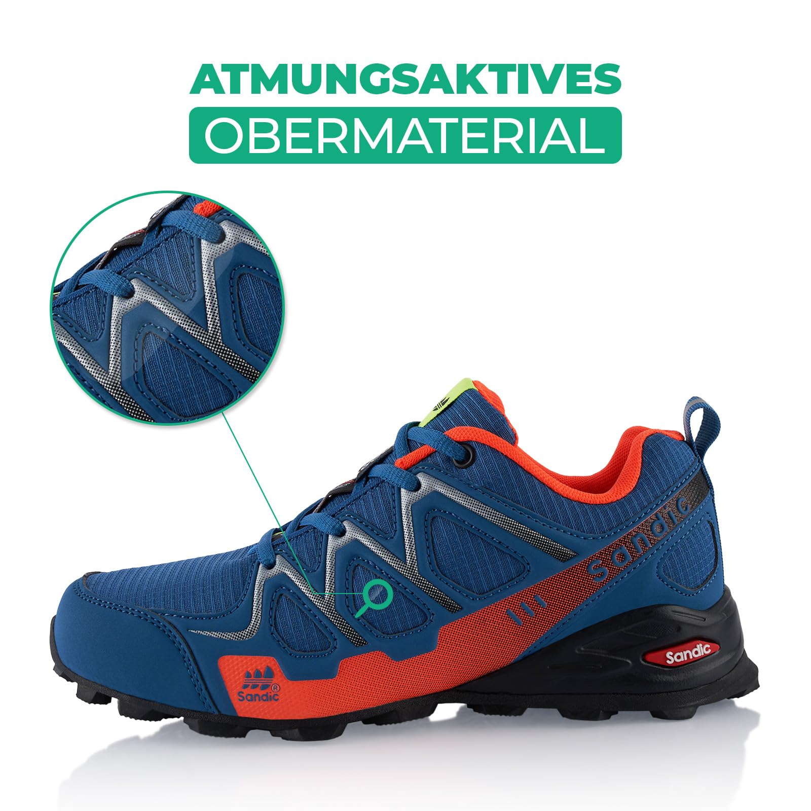 Fusskleidung® Damen Herren Wanderschuhe atmungsaktive Trail Running Trekkingschuhe
