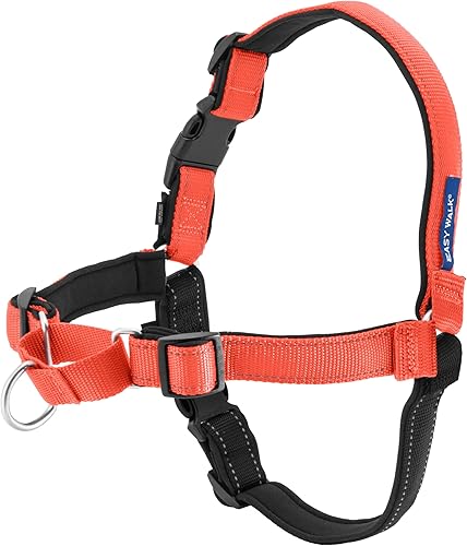 Miniatura 9 de PetSafe Deluxe Easy Walk - Arnés de adiestramiento anti tirones para perros, con anillo en D, arnés reflectante para mejor visibilidad y cómodo