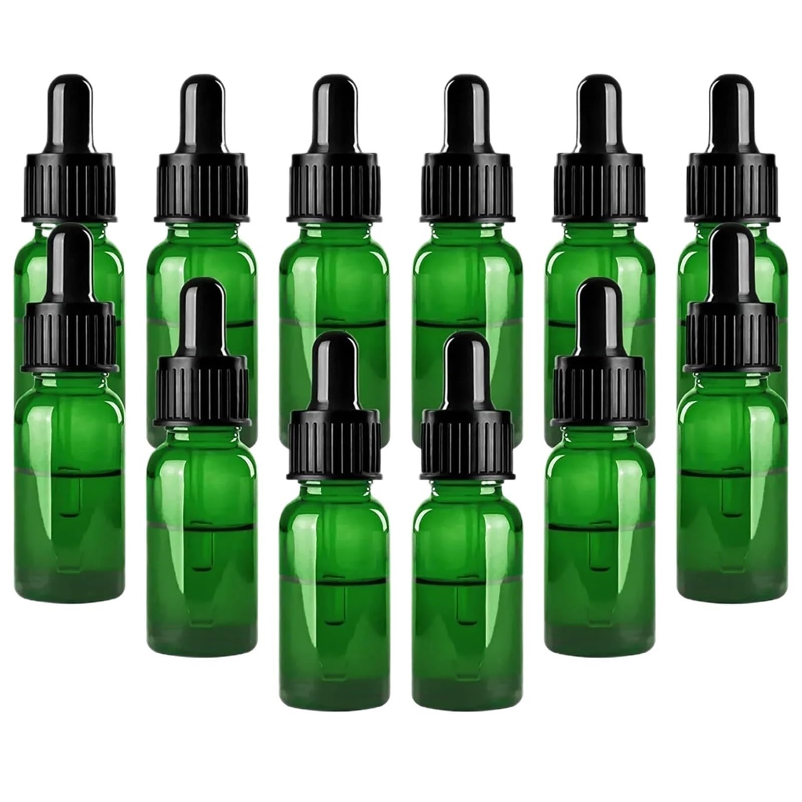 ZUXWUX Dropper dispensing bottle 5pcs Empty Glass Dropper Bottle Essential Oil Liquid Reagent Refillable Containers(Color2,30ML)