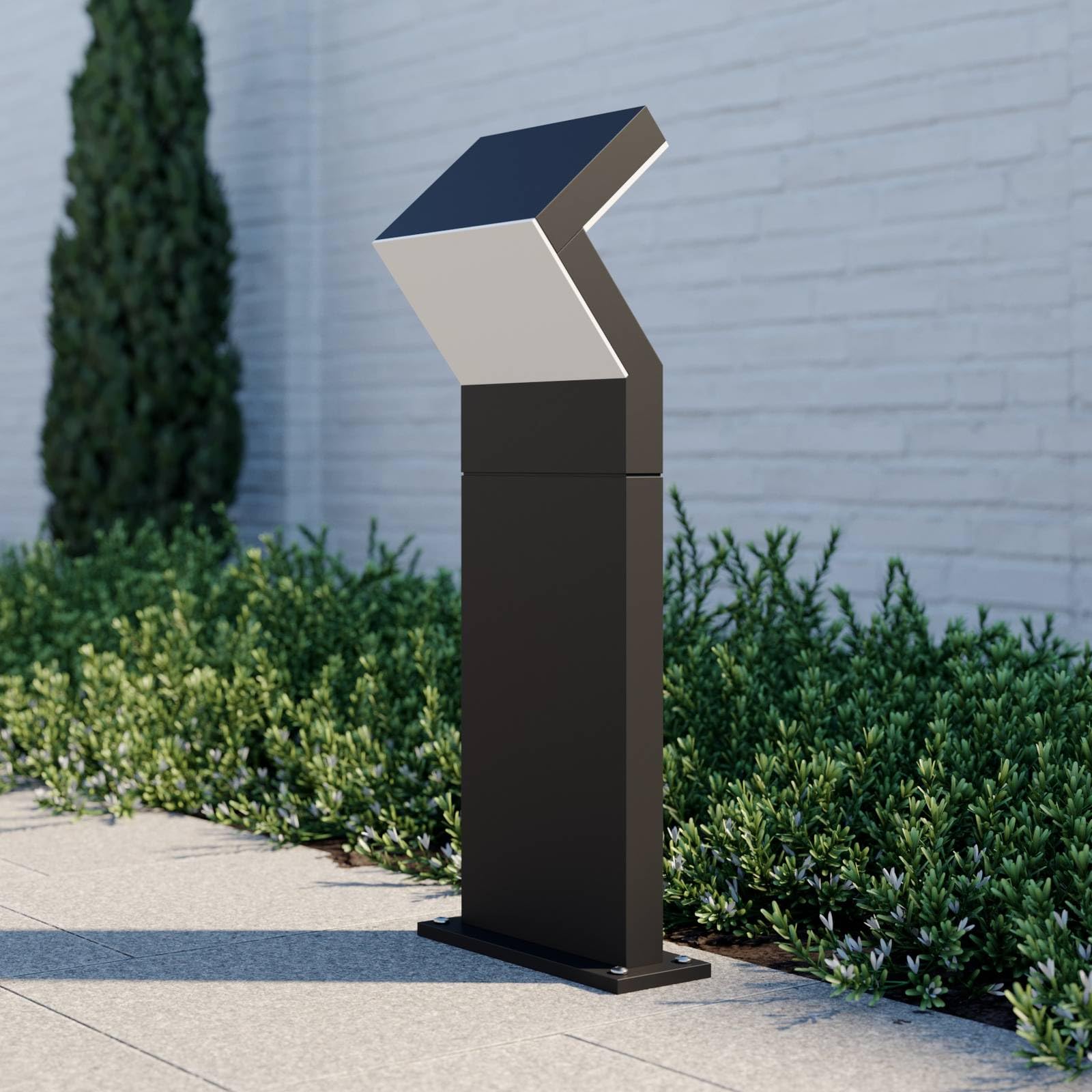 Arcchio Lampada LED da esterni (Moderno) colore Nero, in Alluminio lampadina inclusa lampioncino paletto luminoso lampada viale lampione
