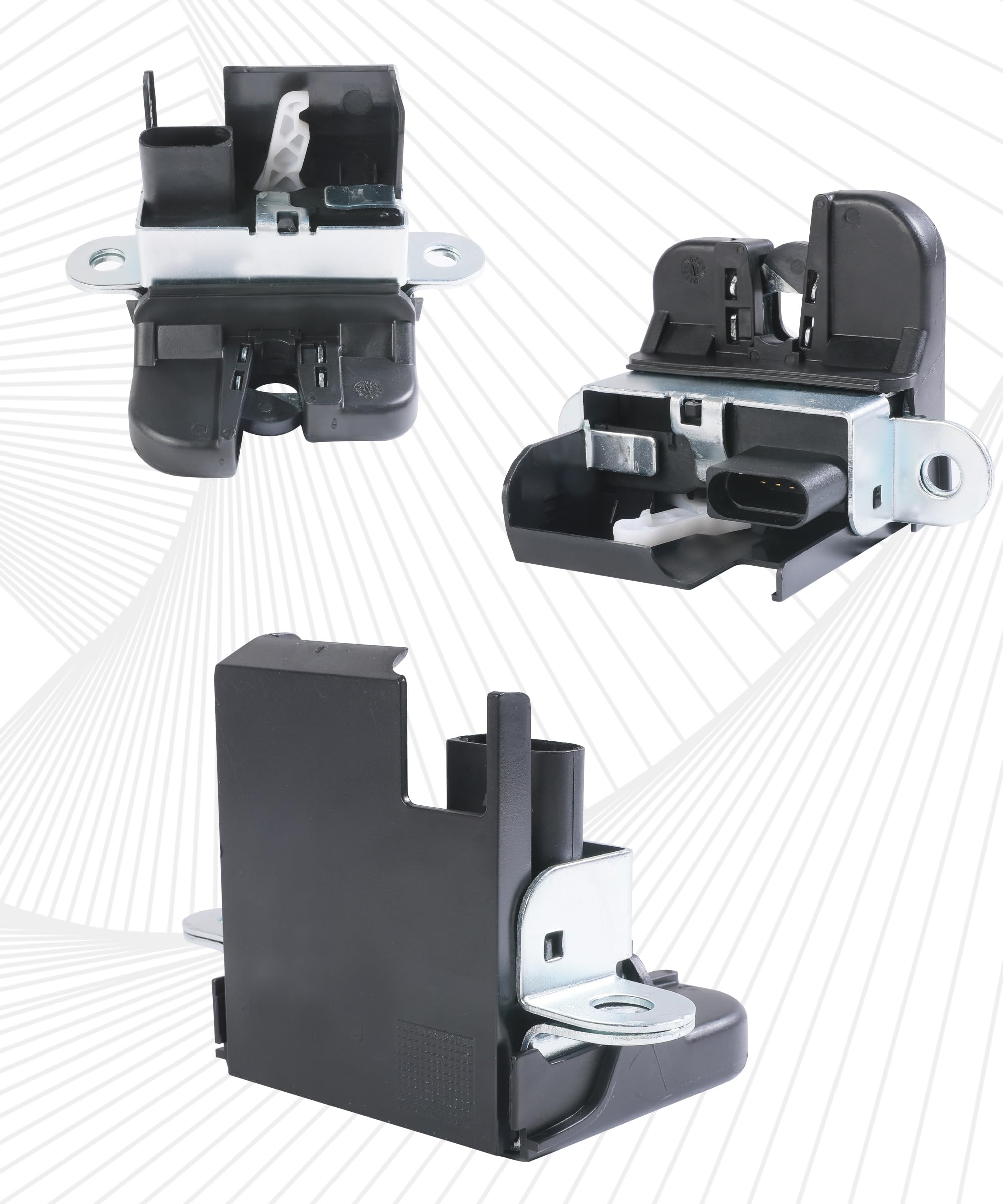 Flaconi Serratura del Bagagliaio Dell'auto,Serratura del Coperchio del Bagagliaio della Porta Posteriore,Lucchetto per Portellone Posteriore,Accessori per Auto,OEM di Riferimento 1K6827505A,1K6827505B