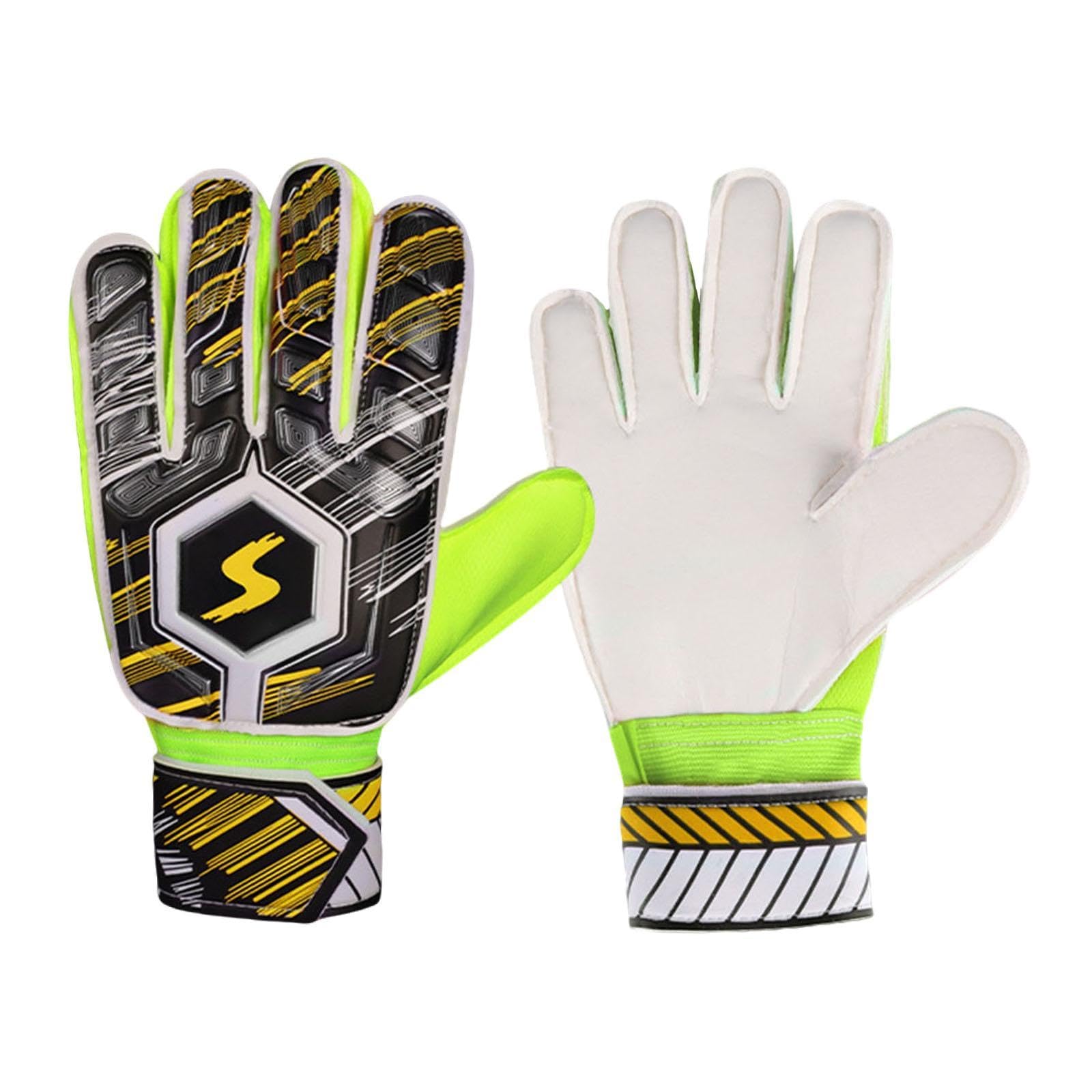 CALANDIS Goalkeeper Gloves Sportswear Thickened Latex Goalie Training Gloves Children Yellow Size 5 | Gloves | Clothing, Shoes & Accessories | Soccer | Team Sports | Sporting Goods-image-19