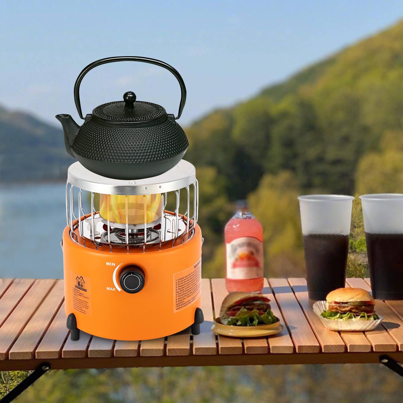 zelt heizstrahler 2 in 1 Tragbare Gasheizung Camping Gaskocher Zeltheizung Camping-Zelt-Heizung Zeltofen Gasheizstrahler Outdoor-Camping-Gasherd 2KW Garten LuxusKollektion Smartphone-Halterung Handyhalterung Fahrrad Feature_Height Adjustable Left Eye Degree (OS) For Nearsighted:L -4.5  (450°)